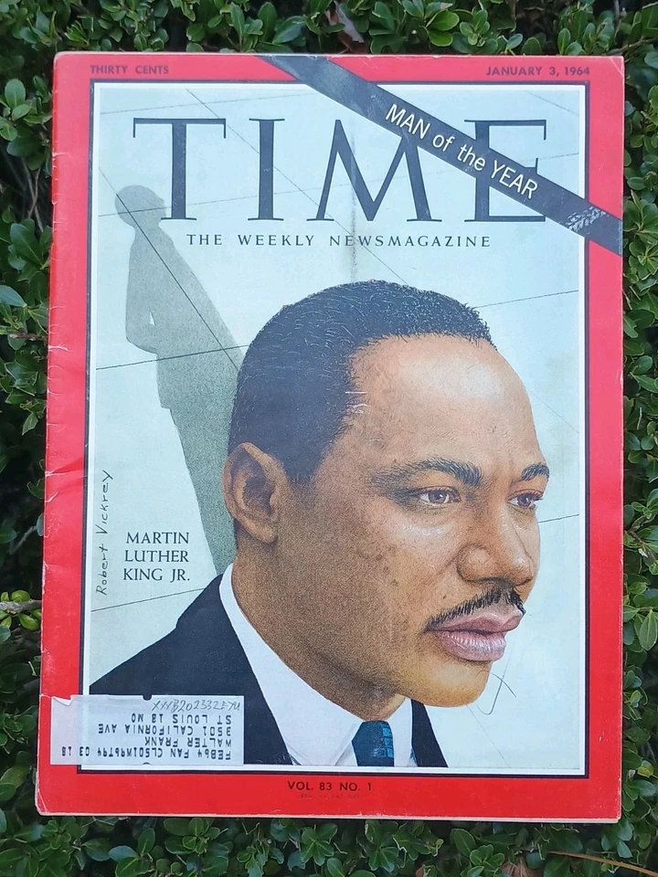 Time Magazine, Jan 3, 1964; MARTIN LUTHER KING Jr Man of the Year. Lstng392025 - Image 1 of 4