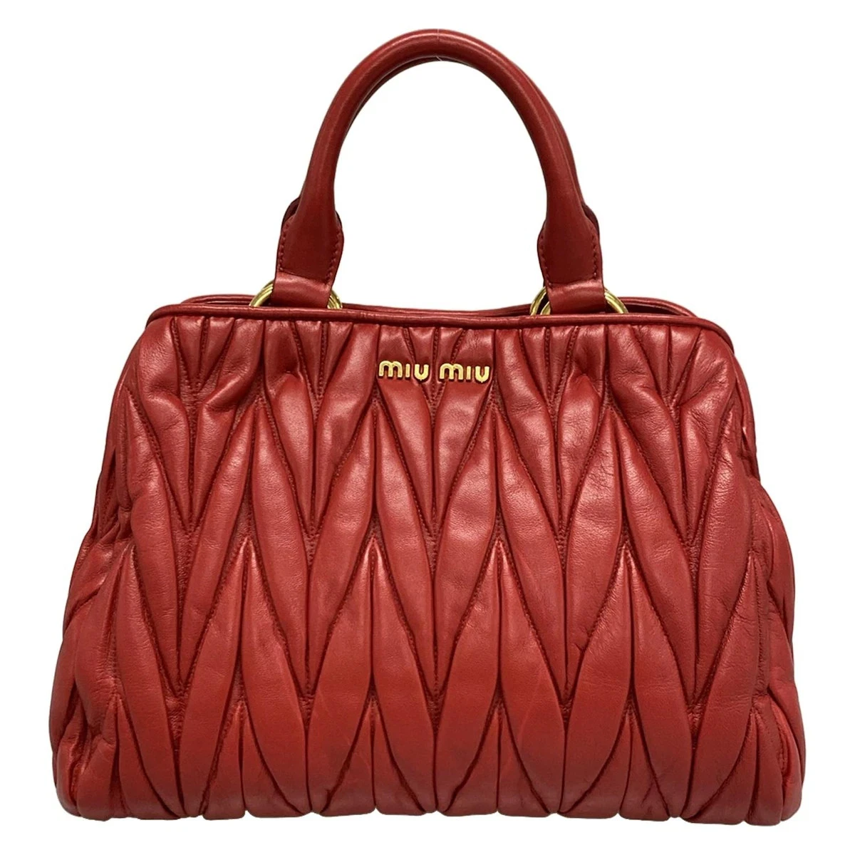 Miu Miu Red Leather Exterior Bags & Handbags for Women for sale | eBay