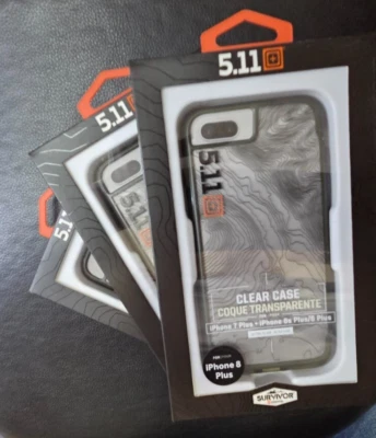 Griffin-Survivor 5.11 Clear Case for Apple iPhone 8Plus/7 Plus/6s Plus, LOT of 3 - Image 1 of 4