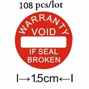 ETICHETTE LABEL ADESIVE ANTIMANOMISSIONE CON SIGILLO DI GARANZIA 108 PEZZI - Imagen 1 de 3