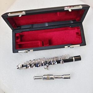 Excellent Piccolo with Case C Key Silver Plated Good Sound