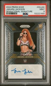 2024 Prizm WWE Jakara Jackson Auto PSA 9 - Foto 1 di 2
