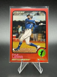 Kyle Lewis 2022 Topps Heritage Chrome #261. Red Refractor #526/573 - Seattle - Picture 1 of 3