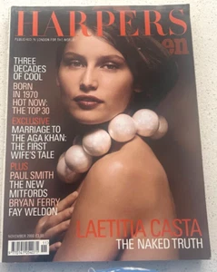 Harpers & Queen Magazine: November 2000 -Laetitia Casta - Picture 1 of 1