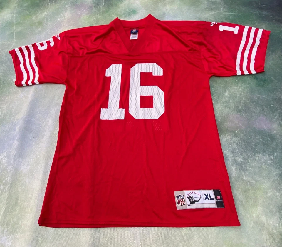Camiseta deportiva vintage Reebok Gridiron NFL San Francisco 49ers Joe Montana #16 talla XL. Foto 1 de 4