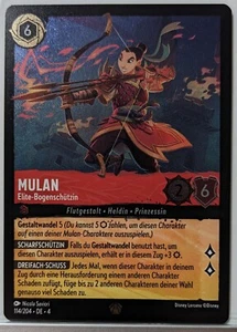 Disney Lorcana 4 TCG * MULAN * 114/204 * FOIL * HOLO * DEUTSCH * LEGENDÄR - Bild 1 von 1