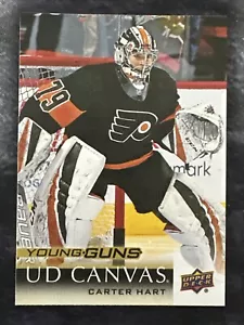 2018-19 Upper Deck Young Guns Canvas C218 Carter Hart Philadelphia Flyers - Bild 1 von 2