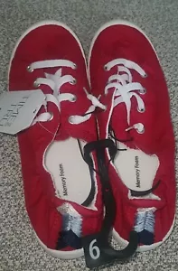 Sneaker slip-on da donna Time and Tru da donna scrunch posteriore - taglia 9 colore rosso. - Foto 1 di 7
