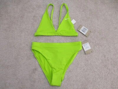 Bikini bralette esencial mediano para mujer Nike parte superior e inferior 2 piezas verde atómico Foto 1 de 4