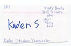 Kaden Stephen Signed 3x5 Index Card Autographed Actor PJ Masks Umbrella Academy