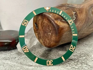 Inserto de bisel inclinado de cerámica verde/oro rosa para Seiko SKX SRPD MOD - Vendedor de EE. UU. - Imagen 1 de 1