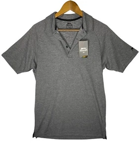 Slazenger Mens Golf  Polo Shirt Gray Hydro Dri UPF 30 Size S  - Picture 1 of 5