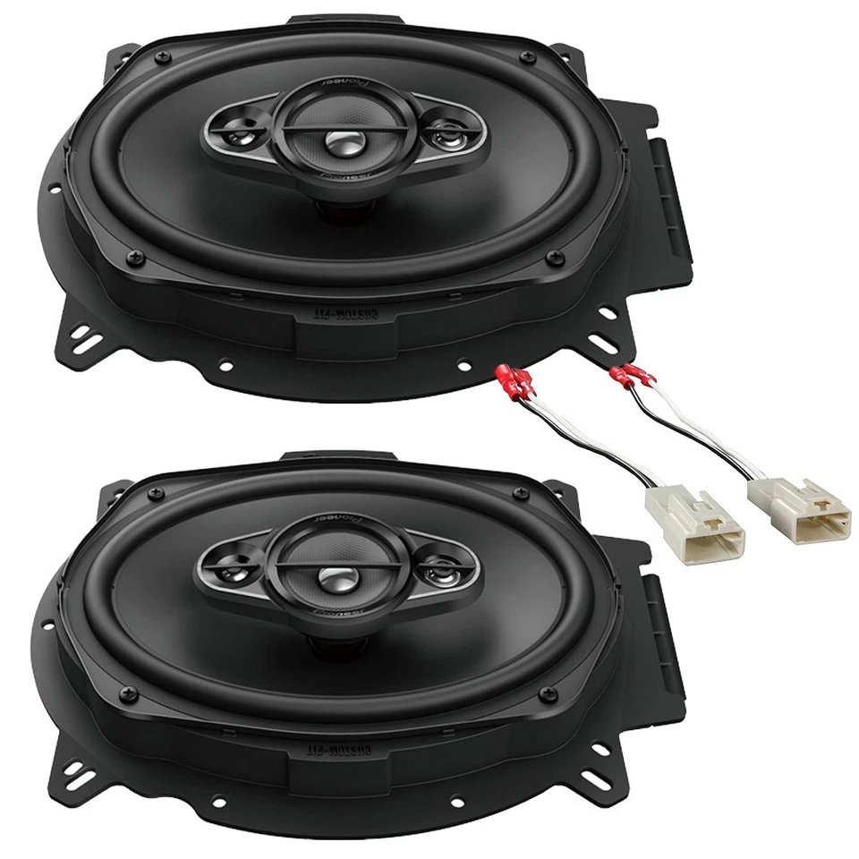 Altavoces de puerta delantera Pioneer 450 vatios 4 vías 6"x9" para Toyota Tacoma 2005-2018 Foto 1 de 4