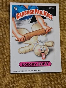 1986 Topps Garbage Pail Kids Card Doughy Joey 197a - Picture 1 of 6