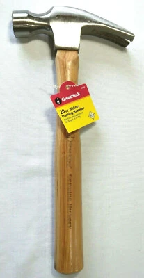 NUEVO Martillo garra rasgadora recta GreatNeck 20 oz con cara texturizada y mango de nogal americano Foto 1 de 4