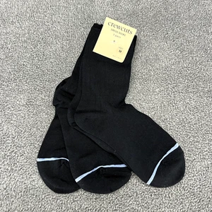 J Crew Crewcuts Kids Dress Socks 3 Pair Black Medium size - Picture 1 of 5