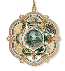 Adorno de Navidad de la Asociación Histórica de la Casa Blanca 2005 James Garfield - Imagen 1 de 6