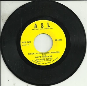 Bright Cloud Gospel Singers, A S L, This Little Light of Mine/Don't Hinder Me - Picture 1 of 2