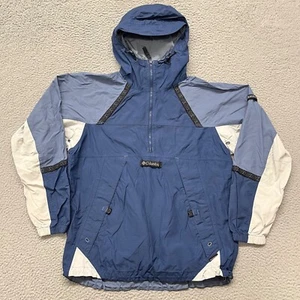 Chaqueta Columbia Para Hombre M Azul Embalable Cortavientos Ligera 1/2 Cremallera Pullover - Imagen 1 de 14