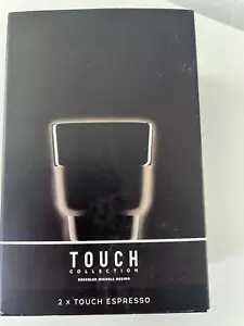NUOVE Tazze Cappuccino NESPRESSO TOUCH 3647/2 Silicone Nero Geckeler Michels 2,75" - Foto 1 di 12