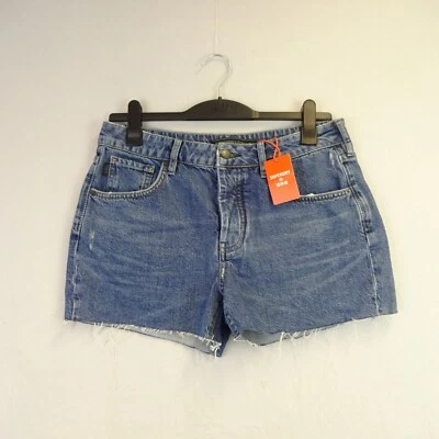 Superdry Shorts Women's Size 12 Blue Denim Button Fly Cut Off Summer Beach - Image 1 of 4