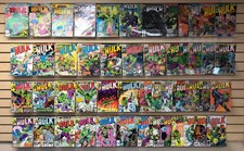 50 ISSUES of INCREDIBLE HULK #166 to #295 comic books from 1970's...ONLY $19.95!