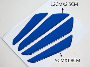 CAR DOOR EDGE GUARD PROTECTION MOULDING BLUE X 4 PIECES - Picture 1 of 2