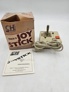 Vintage CH Products Joystick Controller Mach II Untested 9 Pin. IN BOX W/ MANUAL - Picture 1 of 3
