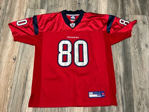 Reebok Players Houston Texans Andre Johnson NFL Jersey Men's 52 Red Cover