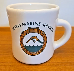 Taza de porcelana cerámica Petro Marine Services Alaska taza petróleo vintage (?) - Imagen 1 de 7