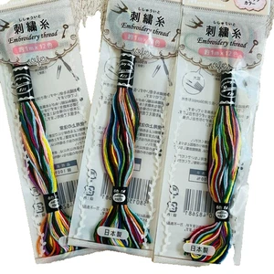 Embroidery thread Compact 100% cotton New color 1m 12COLORS Cute SET From Japan - Picture 1 of 24