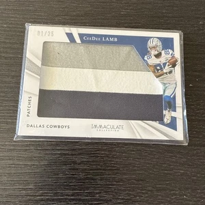 CeeDee Lamb Cowboys 2021 Panini Immaculate No.IL-CL #09/25 Relic Single Card - Bild 1 von 6