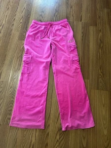 Pink Justice Sweatpants Size L 12/14 - Picture 1 of 3
