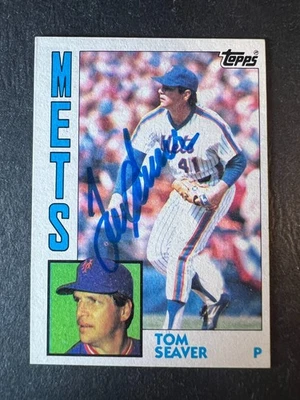 1984 Topps Tom Seaver #740 signed autograph - Image 1 of 2