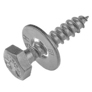 1/4 x 1-1/2 (100 Pack) Lag Screw Kit, 100 Screws and 100 washers, Hot Dip Gal... - Picture 1 of 2