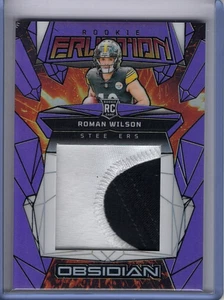 ROMAN WILSON 2024 PANINI OBSIDIAN ERUPTION PURPLE #ERM-RWN RC PATCH 04/49 - Bild 1 von 2