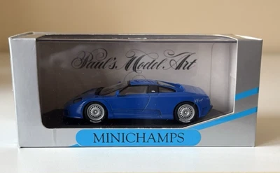 Paul's Model Art 1 :43 MINICHAMPS 430102110 Bugatti EB 110 Blue model  Excellent - Image 1 of 4