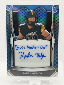 Kaden Wetjen 2025 Leaf Metal "Devin Hester Who?" Inscription Auto /90 - Picture 1 of 2