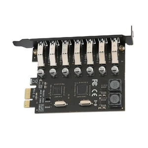 7‑Port Expansion Card PCB PCI‑Express To USB3.0 For Main Control Board F NEW - Afbeelding 1 van 12