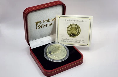 2016 British Virgin Islands 5 Dollars Titanium Coin - Lemon Shark - KM#504 - Image 1 of 4