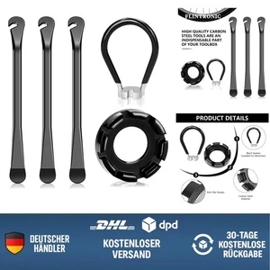 Fahrradreparaturset Werkzeug 5 Teile Stahl Reifenheber Nippelspanner Fahrrad - Bild 1 von 12