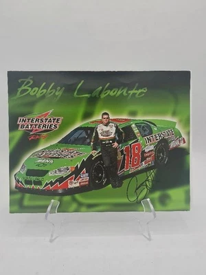 Tarjeta de héroe firmada por Bobby Labonte 8x10 con certificado de autenticidad - JGR #18 baterías interestatales Chev Foto 1 de 4