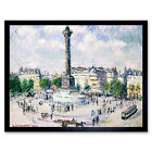 Loiseau La Place Bastille Paris France Painting Art Print Framed 12x16