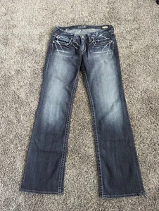 Big Star Sweet Low Boot Blue Denim Jeans Size 29R EUC - Picture 1 of 12