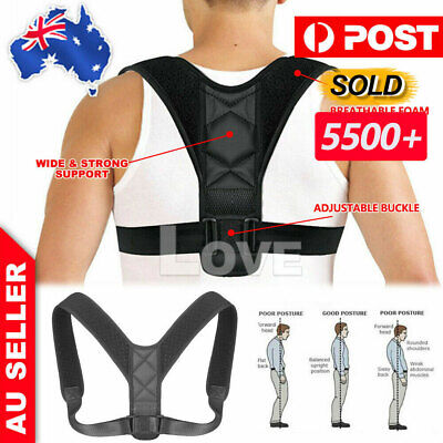 Posture Corrector Clavicle Support Back Straight Shoulders Brace Strap Correct • 14.85$