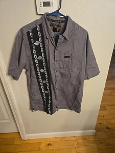 Harley Davidson Shirt Mens Extra Large Gray Black Mechanic Embroidered Pockets - Picture 1 of 5