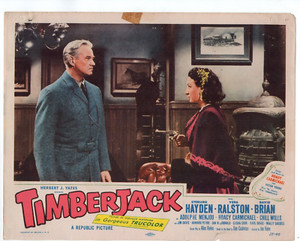 STERLING HAYDEN VERA RALSTON TIMBER JACK  1955  ORIG  LOBBY CARD LC6878