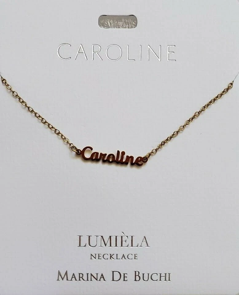 Lumiela "MARISSA” Necklace Gold Color 15”-20” Nickel Marina De Buchi