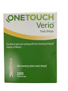 OneTouch Verio Test Strips -One Box of 100 Count EXP 5/2025 (5388500975)