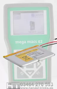 Batería de repuesto Hella Gutmann Mega Macs MM42 DT66 MM42SE dispositivo de diagnóstico de batería intercambiable - Imagen 1 de 4